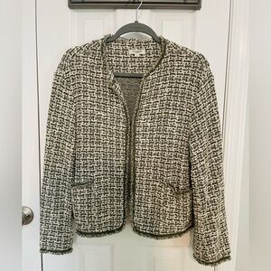 Max Studio London Olive Tweed Blazer - L
